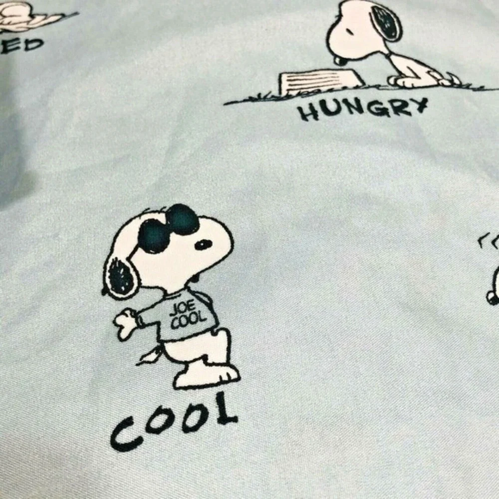 Peanuts Snoopy Berkshire Twin Fitted Sheet‎ 2 Pillow Cases Set Emotions Teen